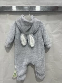 ugurbocegicocuk Tavşan Baskılı Kulaklı Welsoft Bebek Tulum 1227 - 23