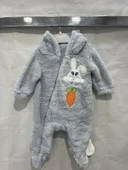 ugurbocegicocuk Tavşan Baskılı Kulaklı Welsoft Bebek Tulum 1227 - 16
