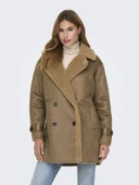 ONLY Bayan İçi Peluş Nubuk Mont Kaban 15322402 - 1