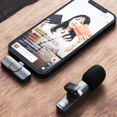 StarkPro K8 Profesyonel lighting Iphone Kablosuz Taşınabilir Yaka Mikrofonu 2Li Paket - 4