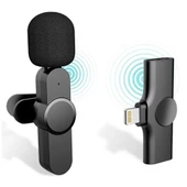 StarkPro K8 Profesyonel lighting Iphone Kablosuz Taşınabilir Yaka Mikrofonu 2Li Paket - 3