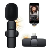 StarkPro K8 Profesyonel lighting Iphone Kablosuz Taşınabilir Yaka Mikrofonu 2Li Paket - 6