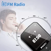 Ruizu X52 MP3 Çalar Bluetooth 5.0 8GB FM Radyo Pedometre Saat - 12