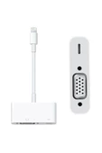 Lightning to VGA Adaptörü MD825ZM/A Iphone Ipad Ipod Çevirici Dönüştürücü Adaptör - 1