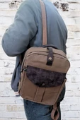old cotton cargo Su Geçirmez Unisex Haki Leptop KÜÇÜK  Boy Sırt Çantas - 1