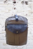 old cotton cargo Su Geçirmez Unisex Haki Leptop KÜÇÜK  Boy Sırt Çantas - 3