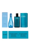 Davidoff Cool Water EDT 100 ml Kadın Parfüm + Davidoff Cool Water EDT 125 ml Erkek Parfüm - 1
