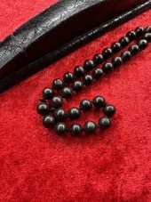 El Yapımı Abanoz Ağacı Tesbih Sığırcık Kesim Halkalı Usta İşçilik thumbnail 2