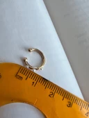 İNCİLİ MİNİ SIKIŞTIRMALI KIKIRDAK KÜPE thumbnail 3