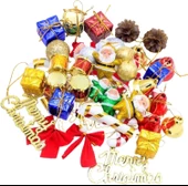 Yıllbaşı Çam Ağacı Süsü Karışık Noel Ağacı Süsü 12 Li 3 cm - 3