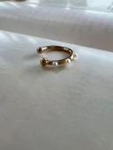 İNCİLİ MİNİ SIKIŞTIRMALI KIKIRDAK KÜPE thumbnail 4