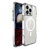 Apple iPhone 16 Pro Max Kılıf Magsafe Şarj Özellikli Airbagli Şeffaf Redclick İncek Kapak - 2