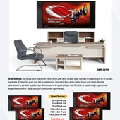 DERİ ÜZERİ UV BASKILI ÇERÇEVELİ MAKAM ATATÜRK PANOSU 17-150*250 - 1