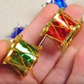 Yıllbaşı Çam Ağacı Süsü Davul Figürlü Noel Ağacı Süsü 12 Li 3 cm thumbnail 6