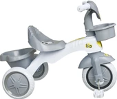 KİTTY Üç Tekerlekli Bisiklet Çocuk Bisikleti 3 Teker Bisiklet 1-3-5 Yaş Plastik Motor İlk Bisiklet Sepetli - 8