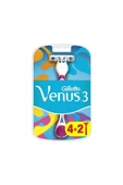 Gillette Venus 3 Colors Renkli Kullan At 4+2 6'lı Kadın Tıraş Bıçağı - 2