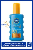 Nivea Sun Koruma&Bronzluk SPF50 Doğal Bronzluk 200 ml Güneş Koruyucu - 1