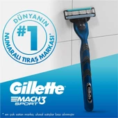 Gillette Mach 3 Sport Tıraş Makinesi 2'li Yedek Tıraş Bıçağı - 6