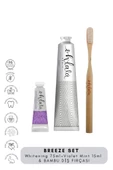 Ohlala Whitening Mint 75 ml+Violet Mint 15 ml+ Bambu Diş Fırçası Diş Bakım Seti - 1