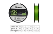 Seaguar Dulast PE 8 Örgü Spin İpi 150mt Flash Green  2 PE - 2