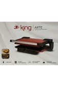 KİNG Arte Izgara Tost Makinası-KIRMIZI - 1