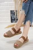 Marri Vizon Dantel Lastikli Sandalet - 3