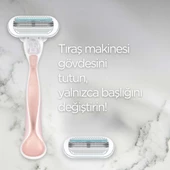 Gillette Venus Smooth Sensitive Tıraş Makinesi ve 2 Adet Yedek Başlık - 6
