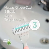 Gillette Venus Smooth Sensitive Tıraş Makinesi ve 2 Adet Yedek Başlık - 3