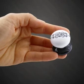 Hanımeli Kulp Beyaz Polimer Düğme Kulp Siyah Tablalı Mobilya Mutfak Dolabı Çekmece Kulbu Kulpları thumbnail 3