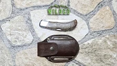 VANAX DEV BOY ÇAKI PAZLANMAZ BALÇAK STABİLİZE EDİLMİŞ NATUREL URLU TİK AGACI KABZA - 2