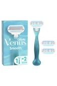 Gillette Venus Smooth Kadın Tıraş Makinesi 3 Yedek Tıraş Bıçağı - 1