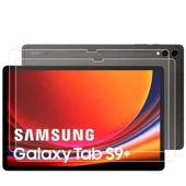 Samsung Tab S9+ SM-X810 Ekran Koruyucu 9H Esnek Nano ŞEFFAF 12.4 Inç Uyumlu - 1
