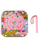 Maze Game Labirent Oyunu Mıknatıs Kalemli Pembe YB3249 - 1