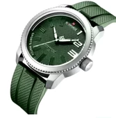 Naviforce Digital Analog Yeşil Silikon Kayışlı Kol Saati - 1