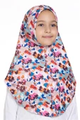 Bebe Mavisi Pratik Hazır Geçmeli Genç Tesettür Bone Jakar Desenli Hijab 2408_11 thumbnail 3