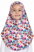 Bebe Mavisi Pratik Hazır Geçmeli Genç Tesettür Bone Jakar Desenli Hijab 2408_11 thumbnail 1