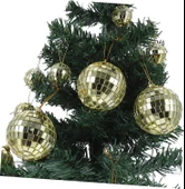 Disco Topu Aynalı Gold 6 cm 6 lı - 2
