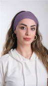 Mor Bandana Saç Bandı Viskon Düz 3012_22 - 1
