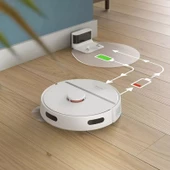 Philips HomeRun 3000 Serisi Aqua XU3000/02 Beyaz Akıllı Robot Süpürge - 5