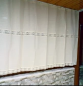 Buldan Perde Çift Dantelli Naturel (140x300) - 1