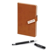 İsme Özel Mıknatıslı Defter Padli Roller Kalem Seti Siyah - 7