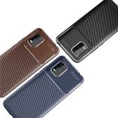 Xiaomi Mi 10 Lite Kılıf Focus Carbon Desen Silikon Arka Kapak - 1