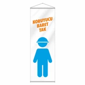 Koruyucu Baret Kırlangıç Flama 50x150 - 1