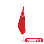 Okul Telalı Makam Bayrağı - Simli - 1