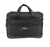 Sırımsı Siyah 1900 Denye Kumaş Laptop & Evrak Çantası (160) - 3