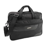 Sırımsı Siyah 1900 Denye Kumaş Laptop & Evrak Çantası (162) - 1