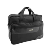 Sırımsı Siyah 1900 Denye Kumaş Laptop & Evrak Çantası (162) - 2