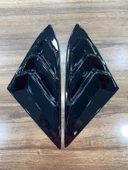 Honda Civic Fc5 2015-2021 Kelebek Cam Vizörü Kaplama Pianoblak 2'li Set - 1