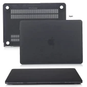 Macbook Air M1 Kılıf 13 inç Mat Buzlu Flu (TouchID'li M1 Air) A2337 A2179 A1932 ile Uyumlu - 4