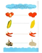 Çizgi Çizgi Etkinlik Sebzeler 4 Yaş thumbnail 2